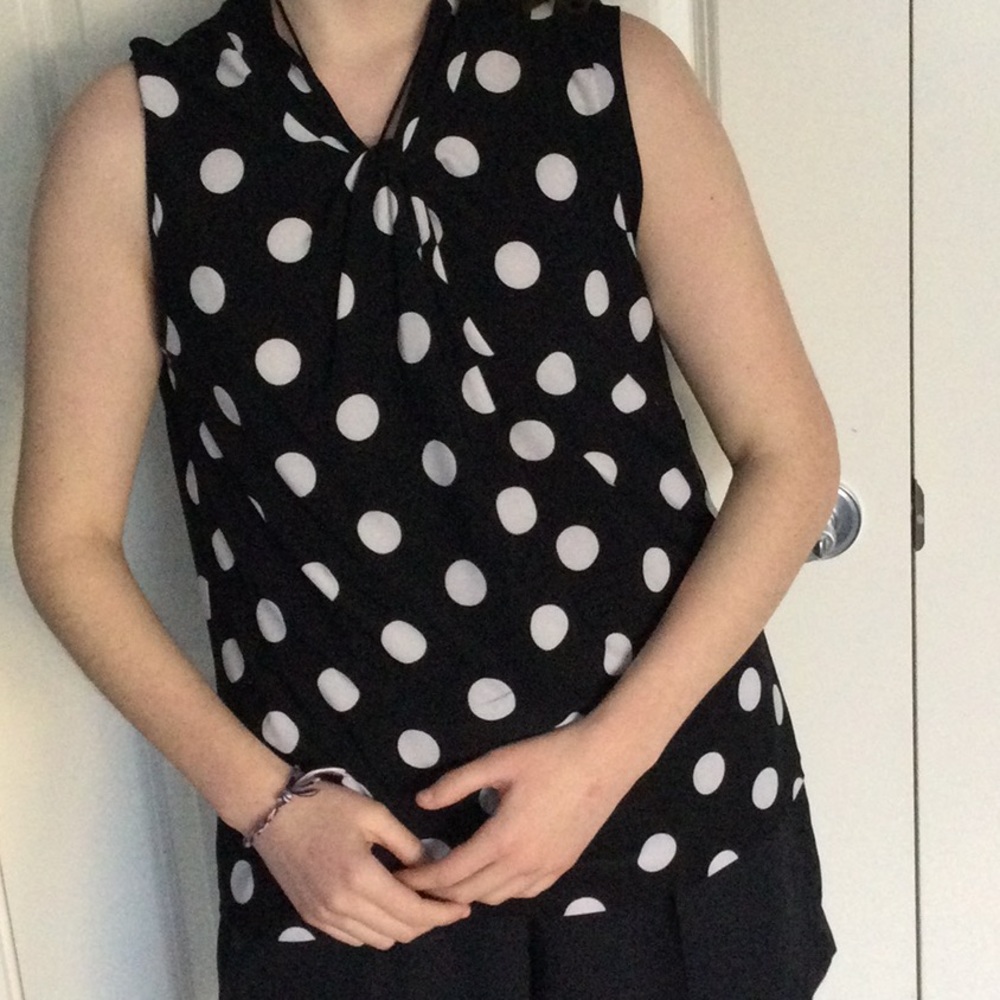 Tommy Hilfiger sleeveless polka dot top size M